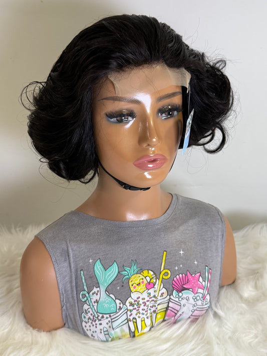 Voluminous Bob Wig | 4x4 Closure | Soft Curls | 100% Human Hair